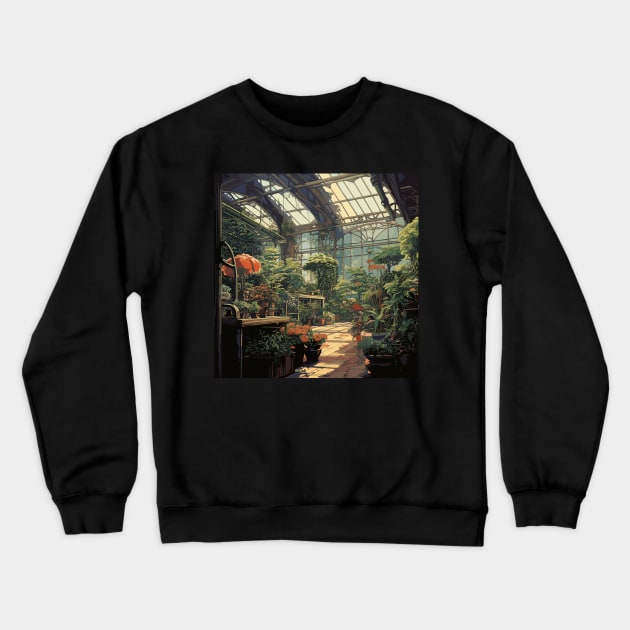 Botanical Garden Crewneck Sweatshirt by Ray Crimson